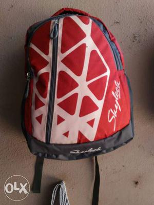 Red And Grey Skylook Backpack