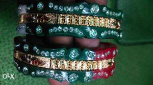 Two Green And Red Bangles