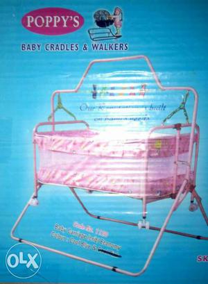 Undamaged n one month used blue colour cradle