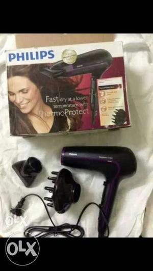 Unused thermo protect Phillips hairdryer the