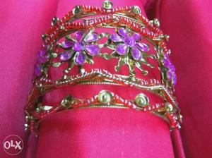 Womens purple and pink bangle