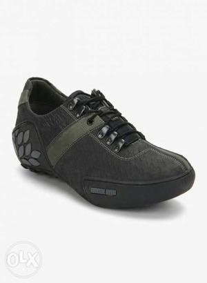 Woodland Black Lifestyle Shoes (Size-6, euro-40)