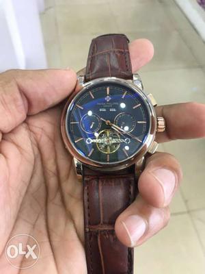 Automatic Brown Strap Watch..Price Slightly Negotiable