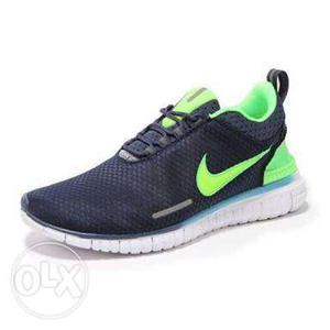 Black, Green, And White Nike Running Shoe Screenshot