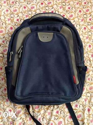 Dark-blue And Gray Backpack