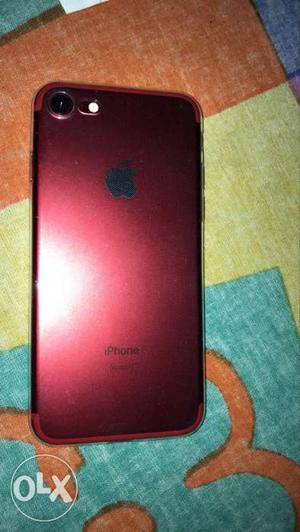 Iphone 7 red colour with 12 months wArranty