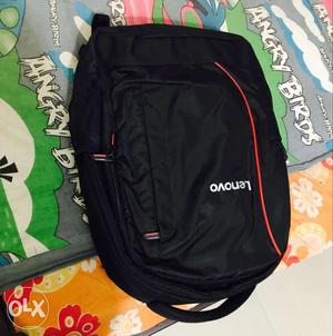 New laptop bag of lenovo. Color is black.