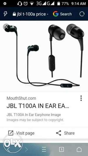 One month old un used "JBL" company headsets