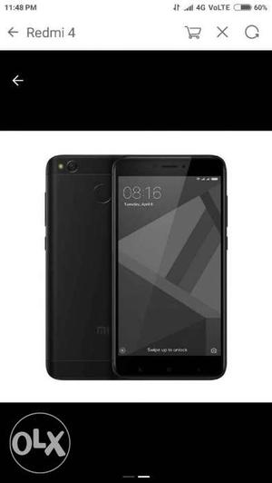 Redmi 4 3gb rem 32gb memory black