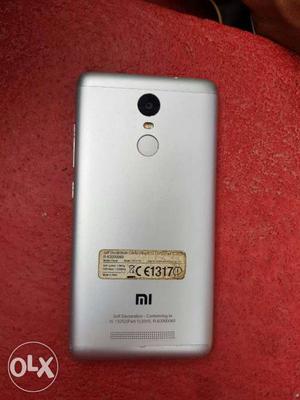 Redmi note 3 silver with 3 GB RAM &32 GB ROM with good
