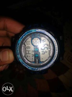 Round Gray Casio Digital Watch
