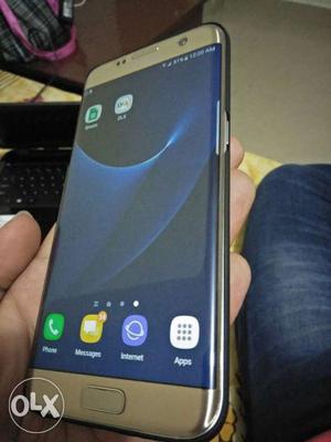 Samsung Galaxy s7 edge gold colour!! Neat