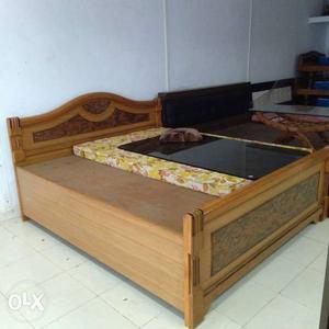 6'x6'6" valsadi sag wood + veneer bed