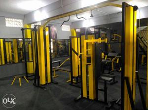 All types of gym machinerys available