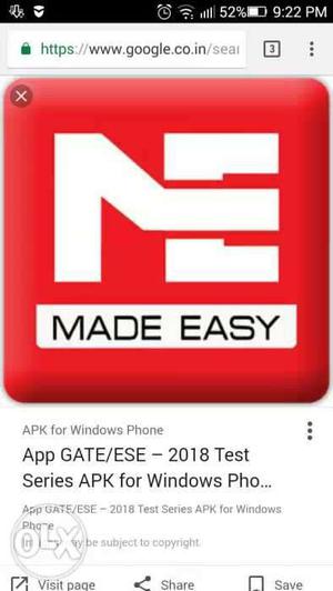 App GATE/ESE -  Test Series APK For Windows Screenshot
