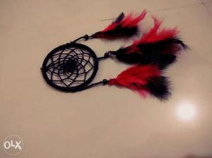 Black And Red Dream Catcher