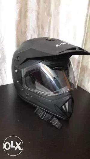 Black Full-face Motocross Helmet