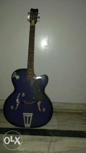 Blue And Black Les Paul Guitar