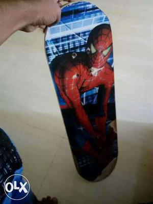 Blue, Red And Black Spider-man Printed Deck Board