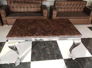 Brown Marble Coffee Table Top