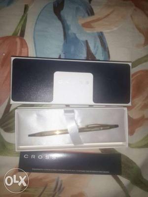 CROSS gold plated pen gift set for sale. Almost new and