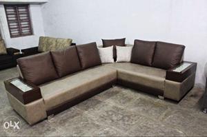 Designer leather sofa set