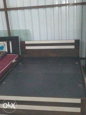 Fully new High wooden mat double bed