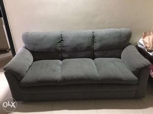 Gray fabric 5 seater sofa in very good condition,