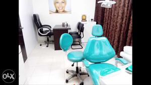 Green Leather Barber Chair