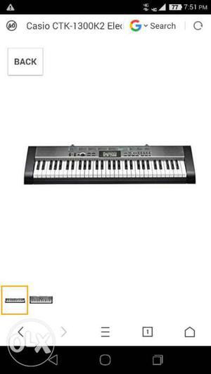 Keyboard Black And Grey Casio CTK-