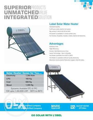 Lobel Solar hot Water Heater System