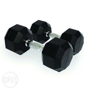 NEW Hex 5kg (pair) Dumbbells only Rs..