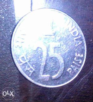 Old 25 paise coin of year 