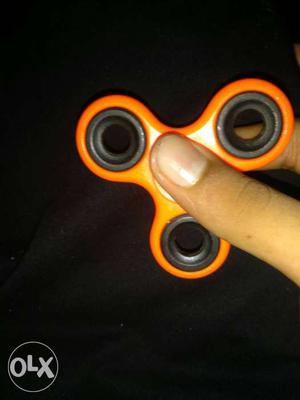 Orange Triple-bladed Fidget Spinner