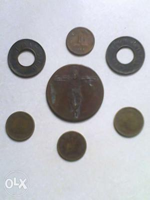 Seven Round Coins