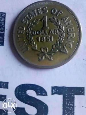 Silver coin1 Dollar 