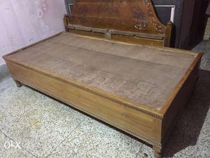 Single Box Bed(Sagwan Wood)