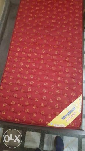 Sleepwell red ultima mattress size 6 by 3. 4"inch