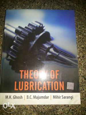 Theory Of Lubrication Book