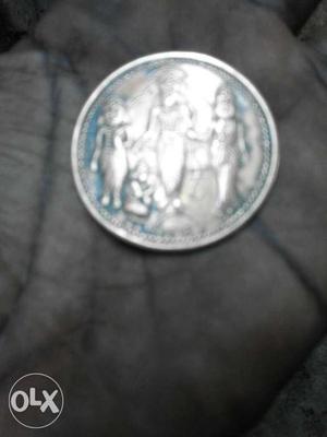 Very Antique coin . Ram sita lakhan and hanuman photo