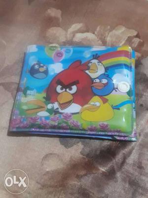 Angry Birds Print Patent Leather Bi-fold Wallet