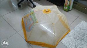 Baby's Yellow Mosquito Net