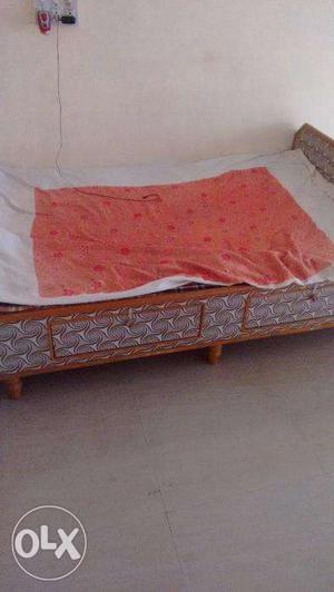 Bed with Wooden Box