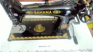Black And Brown Sahana Sewing Machine