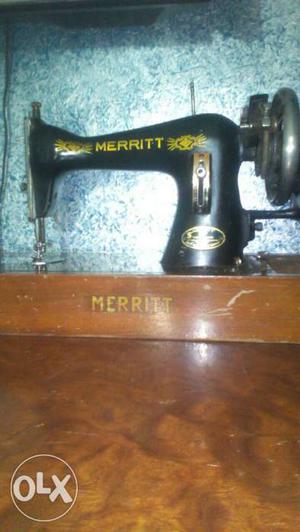 Black Merritt Treadle Sewing Machine