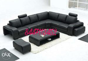 Black Sectional sofa set