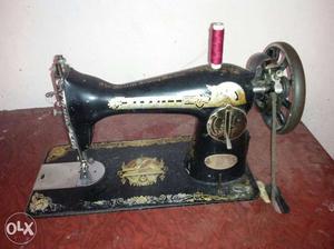 Black Treadle Sewing Machine