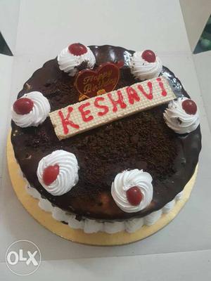 Black, White And Red Keshavi Cake
