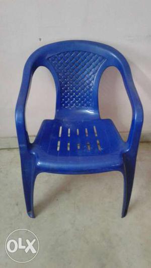Blue Plastic Lawn Chair