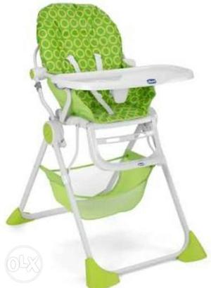 Brand new unpacked chicco Baby's Green And White High Chair